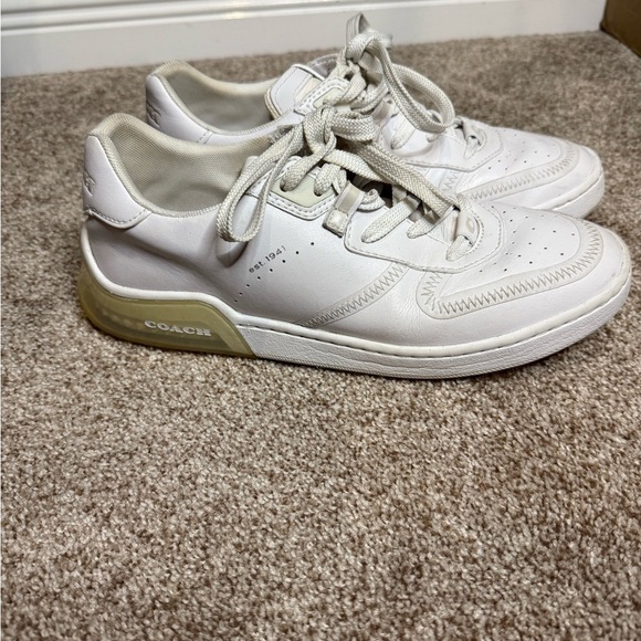 Coach Men's White Sneakers - Picture 5 of 14